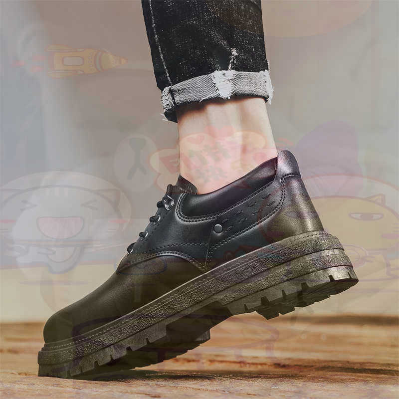 Streetwear Brand Collection - ダーク天然皮革ファッショントレーナーテニスメンズスニーカーファッション紳士靴品質スニーカースポーツ低価格健康