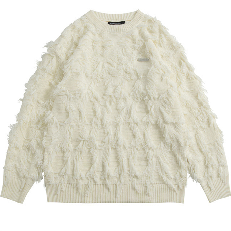 Streetwear Brand Famous - メンズダウンニットセーター,原宿,レトロ,日本,ヴィンテージ,有名ブランド,秋冬,ストリートウェア