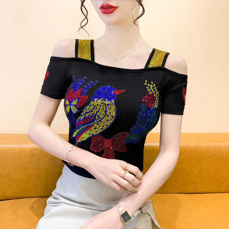 ストリートヨーロッパ服女性のブランド Tシャツ光沢のあるホッ - Streetwear Brand Clothing のレビューと価格