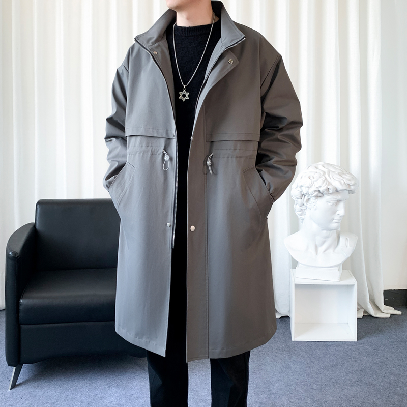 韓国のメンズファッショントレンチコート,ロングオーバーコート - Streetwear Brand Clothing のレビューと価格