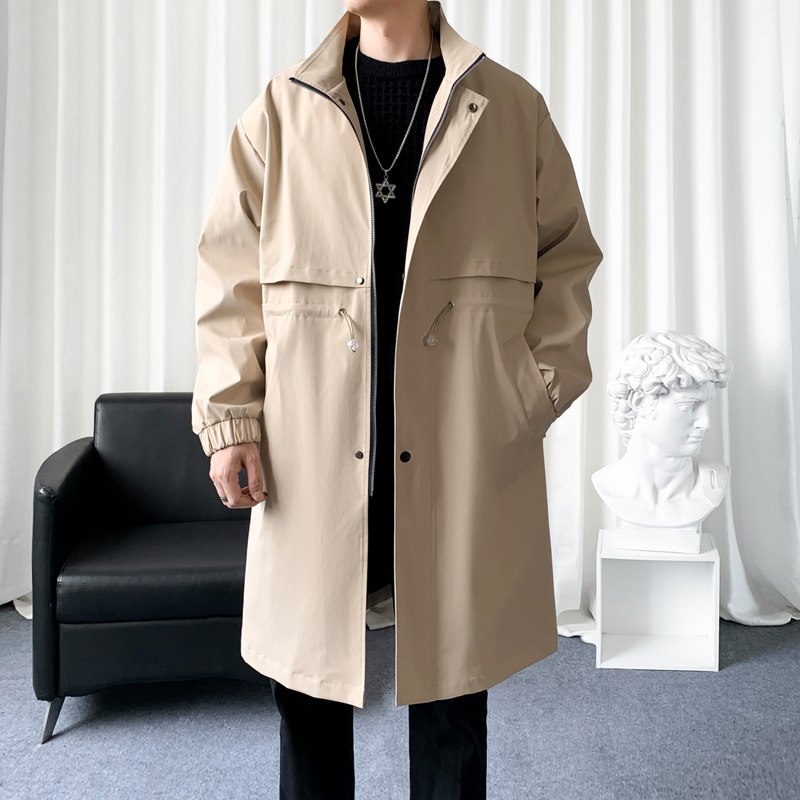 韓国のメンズファッショントレンチコート,ロングオーバーコート - Streetwear Brand Clothing のレビューと価格