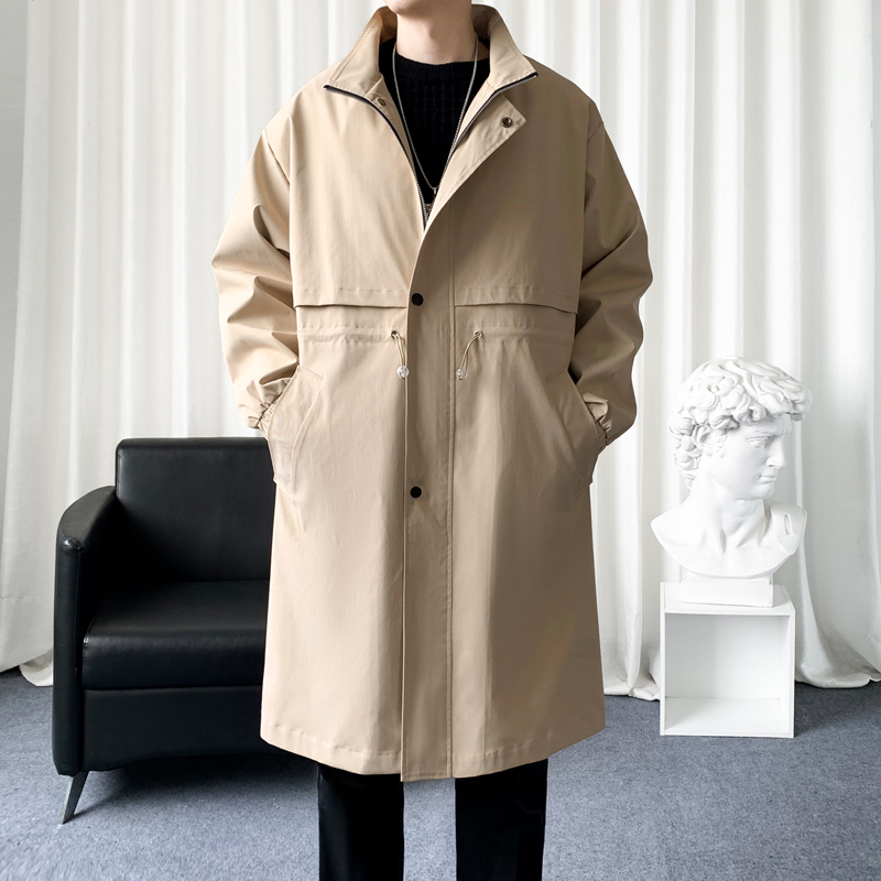 韓国のメンズファッショントレンチコート,ロングオーバーコート - Streetwear Brand Clothing のレビューと価格