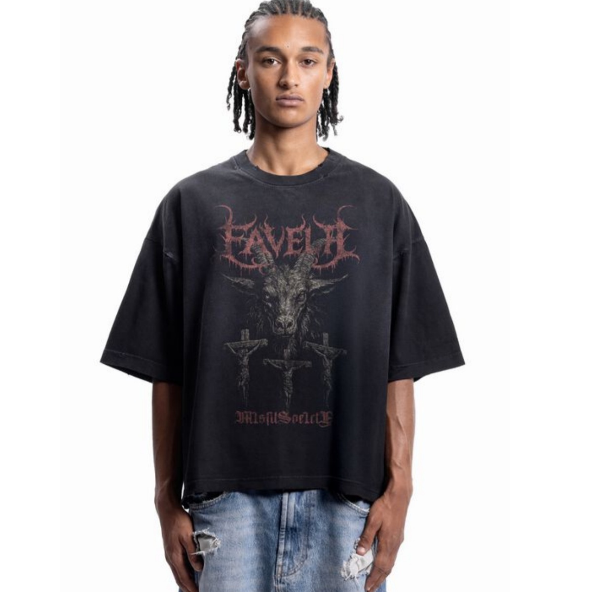 聖心メタルフォントストリートトレンディブランド Tシャツコッ - Streetwear Brand Heart のレビューと価格