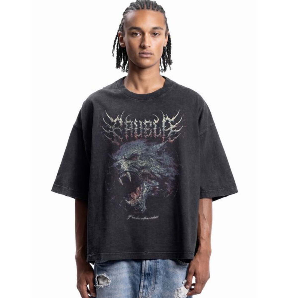 聖心メタルフォントストリートトレンディブランド Tシャツコッ - Streetwear Brand Heart のレビューと価格