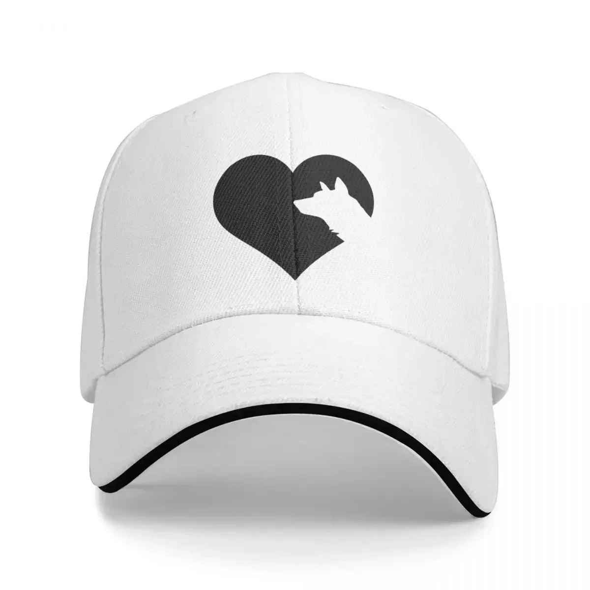 新しいオーストラリアのケルピーラバーの心臓部野球帽アニメ帽子 - Streetwear Brand Heart のレビューと価格